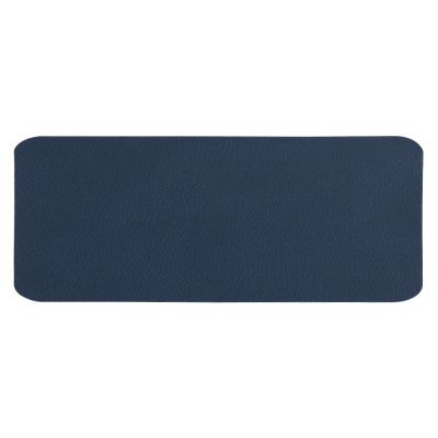 Шеврон Rectangle Latte Soft touch размер 50*20 мм, темно-синий, со скругленными углами