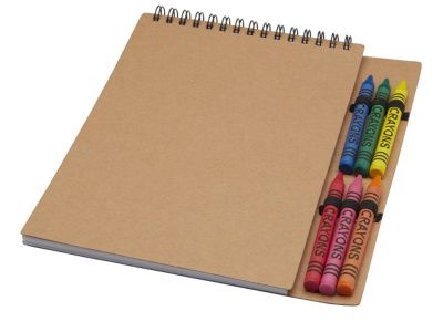 Блокнот А5 «Doodle» с восковыми мелками