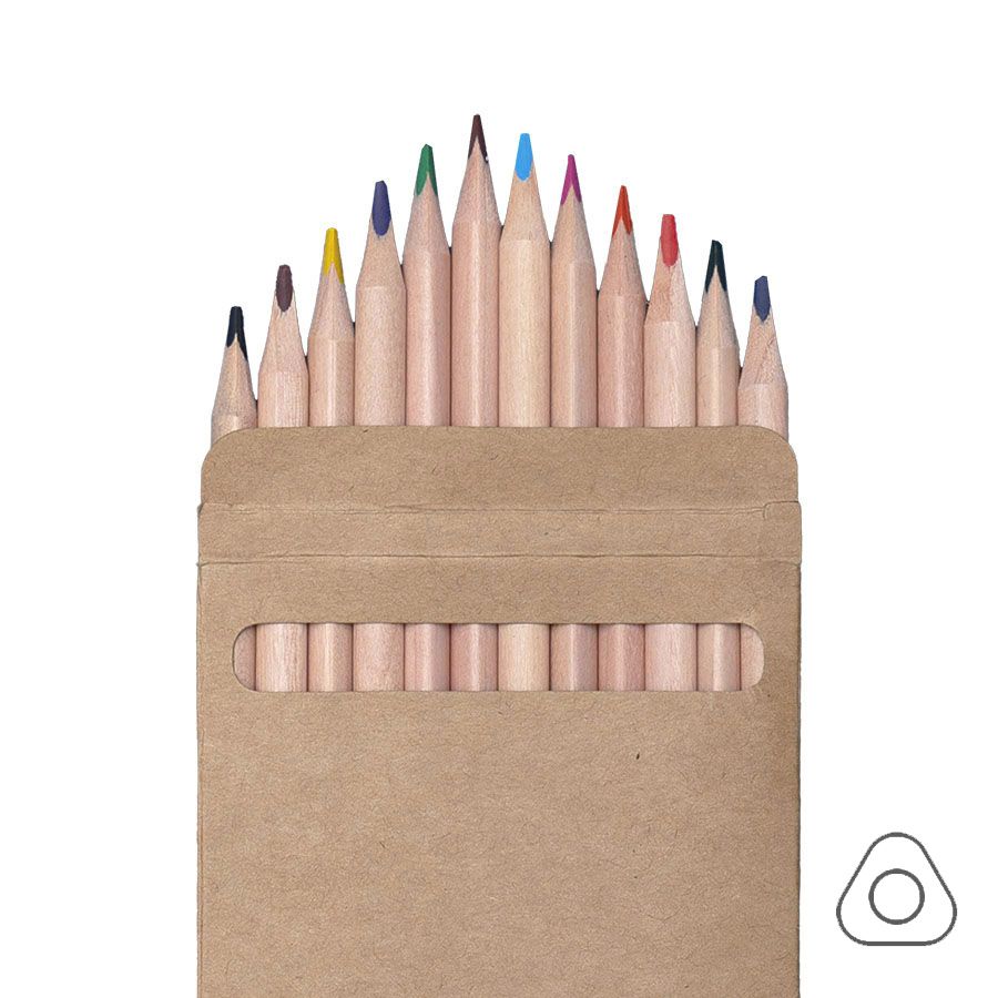 Цветные карандаши KINDERLINE middle,12 цветов