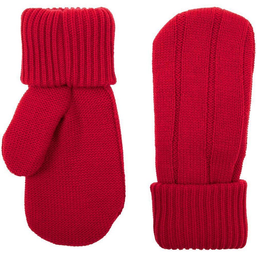 Варежки Knit Beat, красные, размер L/XL