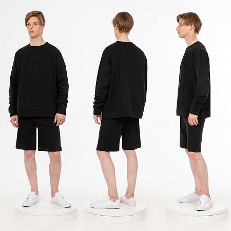 Свитшот унисекс S2, черный, размер XL/2XL