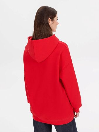 Худи оверсайз унисекс Outshine, красное, размер XS/S