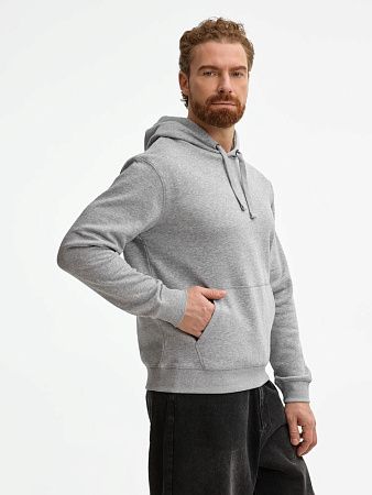 Толстовка унисекс Spencer, серый меланж, размер M