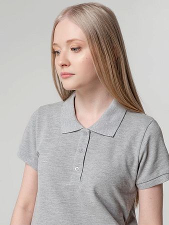 Рубашка поло женская Virma Lady, серый меланж, размер M