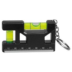 Брелок уровень Tools Pocket level, пластиковый, черный