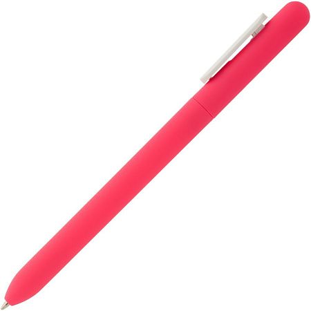 Ручка шариковая Swiper Soft Touch, черная с белым