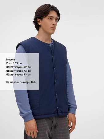 Жилет унисекс Veter, темно-синий, размер XL/2XL