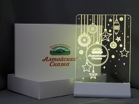 Настольная подставка с внешним аккумулятором, календарем или часами