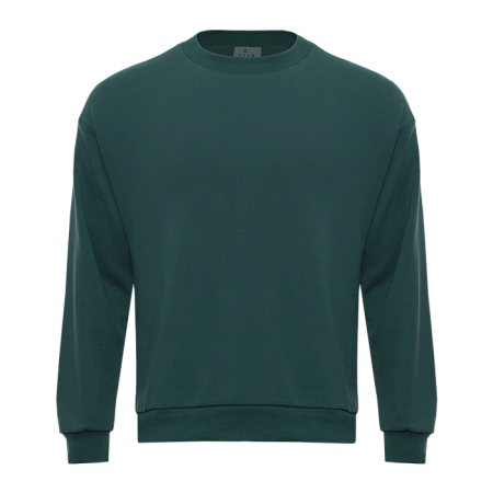 Свитшот унисекс STAN футер без начёса, 350, 96, Тёмно-зелёный,  (130)  (52/XL)