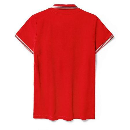 Рубашка поло женская Virma Stripes Lady, красная, размер M