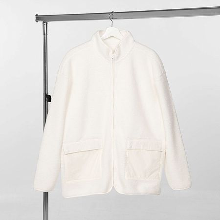 Куртка унисекс Oblako, молочно-белая, размер XL/2XL