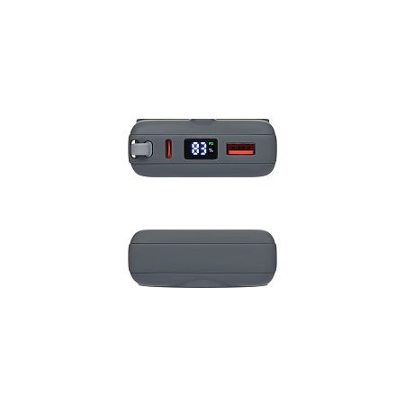 Внешний аккумулятор с подсветкой Риттер PD (Ritter PD) 10000mAh с функцией беспроводной зарядки 15W, серый