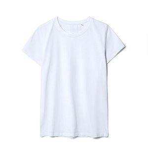 Футболка женская T-bolka Stretch Lady, белая под нанесение