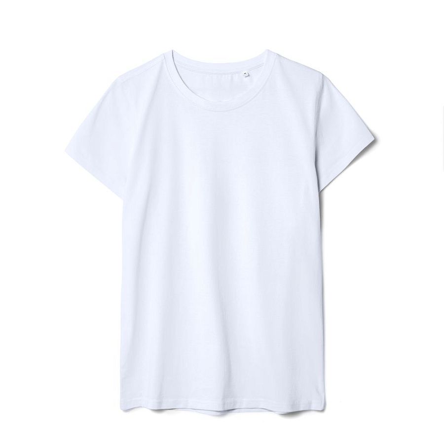 Футболка женская T-bolka Stretch Lady, белая под нанесение