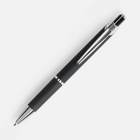 Ручка шариковая Chromos Soft Touch, черная