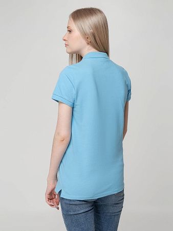 Рубашка поло женская Virma Lady, голубая, размер S