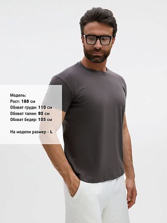 Футболка унисекс Regent 150, темно-серая, размер S
