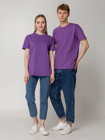 Футболка унисекс Regent 150, фиолетовая, размер XXL
