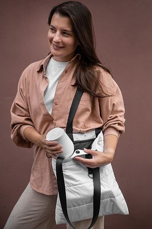 Шоппер Superbag Bubble, стёганый, с магнитной кнопкой