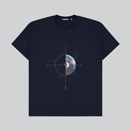 Футболка унисекс Крис (Kris), 150 гр., темно-синяя, размер XXXL