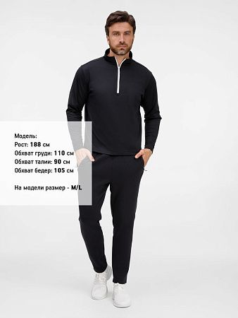Свитшот на молнии Morfiss, черный, размер XS/S
