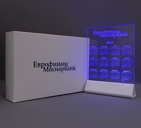 Настольная подставка с внешним аккумулятором, календарем или часами