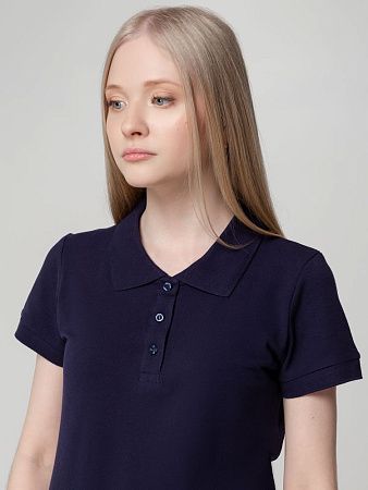 Рубашка поло женская Virma Lady, темно-синяя, размер M