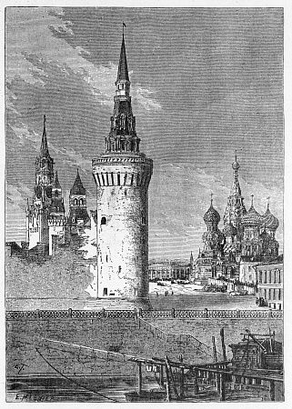 Гравюра "Башни Кремля"