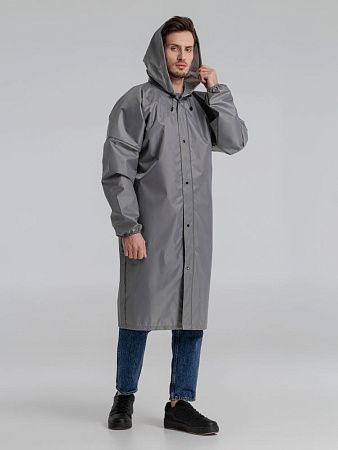 Дождевик со светоотражающими элементами Rainman Blink, серый, размер XL