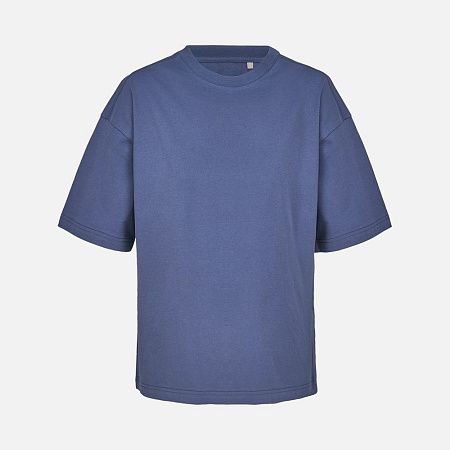Футболка оверсайз женская Boxy Women, синяя (джинс), размер L
