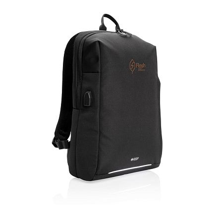 Рюкзак Swiss Peak с RFID-защитой и USB-A из rPET AWARE™, 15,6’’