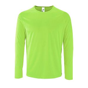 Футболка с длинным рукавом Sporty LSL Men, неоново-зеленая, размер 3XL