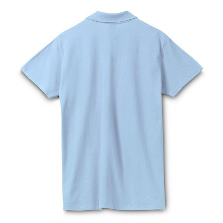 Рубашка поло мужская Spring 210, голубая, размер L