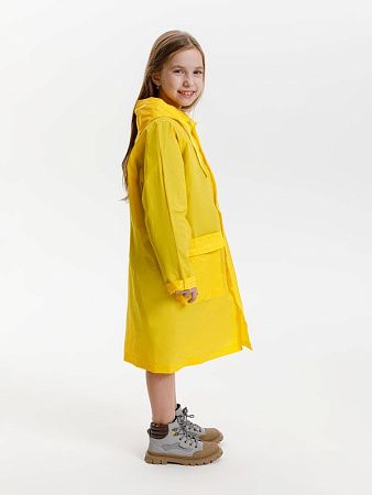Дождевик детский RainDrop Kids, желтый, размер 10 лет (130-140 см)