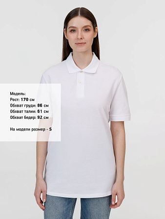 Рубашка поло унисекс Pacific, белая, размер 3XL