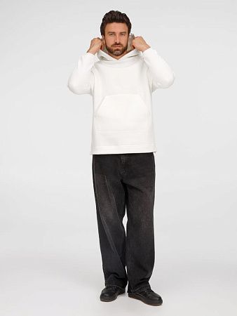 Худи унисекс оверсайз Easy Street, молочно-белое, размер XL/2XL