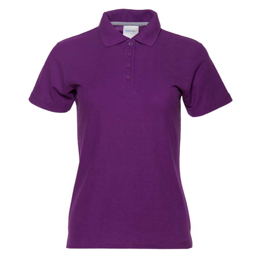 Рубашка поло женская STAN хлопок/полиэстер 185, 104W, Фиолетовый,  (94)  (42/XS)