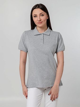 Рубашка поло женская Virma Stretch Lady, серый меланж, размер S