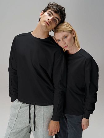 Свитшот унисекс Vozduh, черный, размер XL/2XL