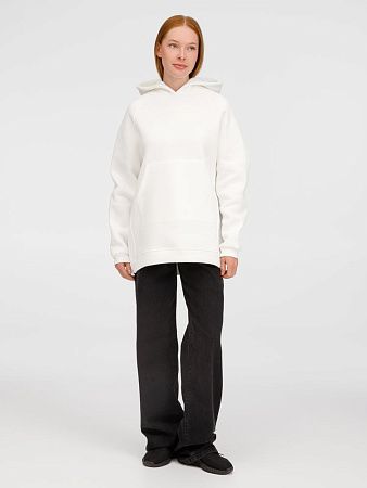 Худи унисекс оверсайз Easy Street, молочно-белое, размер XL/2XL
