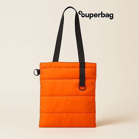 Шоппер Superbag Bubble, стёганый, с магнитной кнопкой