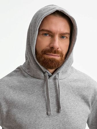 Толстовка унисекс Spencer, серый меланж, размер M