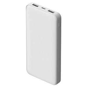 Внешний аккумулятор Polus, 10000 Mah, софт-тач покрытие, зеленый
