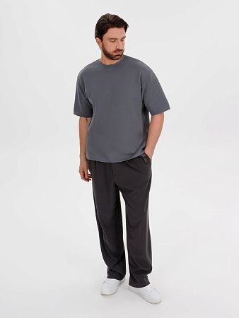 Джемпер с коротким рукавом Siluetti Volumica, серый, размер XS/S