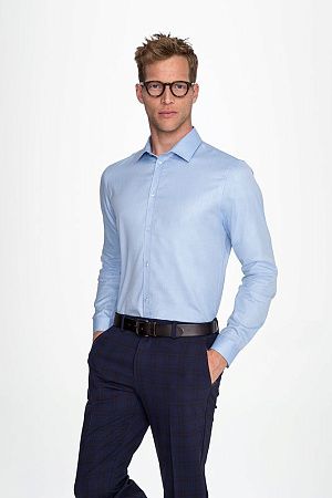 Рубашка мужская Brody Men голубая, размер S
