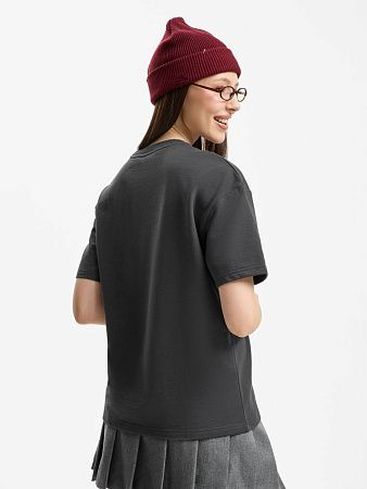 Футболка унисекс Durington, темно-серая (графит), размер XL/2XL