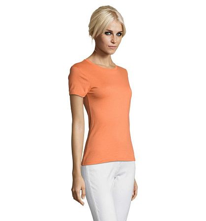 Футболка женская Regent Women, оранжевая (абрикосовая), размер XL