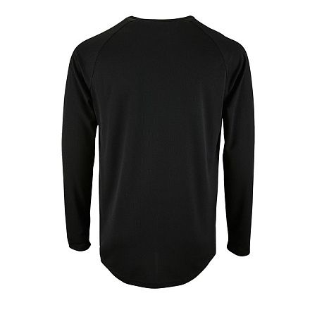 Футболка с длинным рукавом Sporty LSL Men, черная, размер S