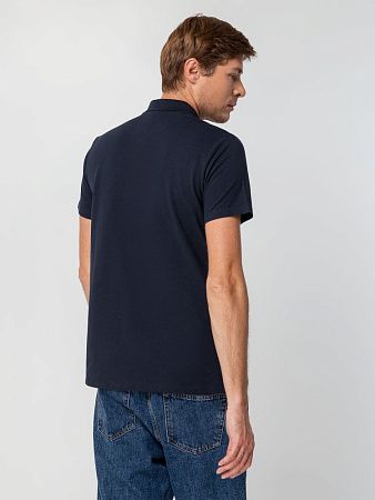 Рубашка поло мужская Spring 210 темно-синяя (navy), размер 5XL