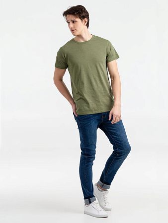 Футболка мужская Regent Fit 150, меланж хаки, размер M